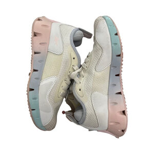 Reebok Zig Dynamica Pull-Tab Zig-Zag Midsole Side-Logo Lace-Up Sneakers - size 2